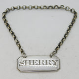 George III Sterling Silver Sherry Decanter Label Antique 1802 London