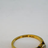 Victorian 18ct Yellow Gold & 0.2ct Diamond Solitaire Dress Ring Antique c1890