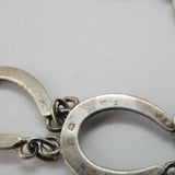 Sterling Silver Lucky Horseshoe Pattern Bracelet 1951 Birmingham Brook & Son