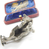Victorian Cast Sterling Silver Dairy Cow Trophy Finial c1850 Antique London