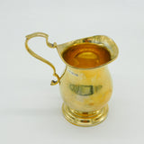 Sterling Silver Gilded Baluster Cream Jug Mid-Century 1959 Sheffield
