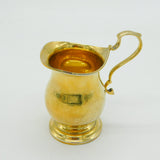 Sterling Silver Gilded Baluster Cream Jug Mid-Century 1959 Sheffield