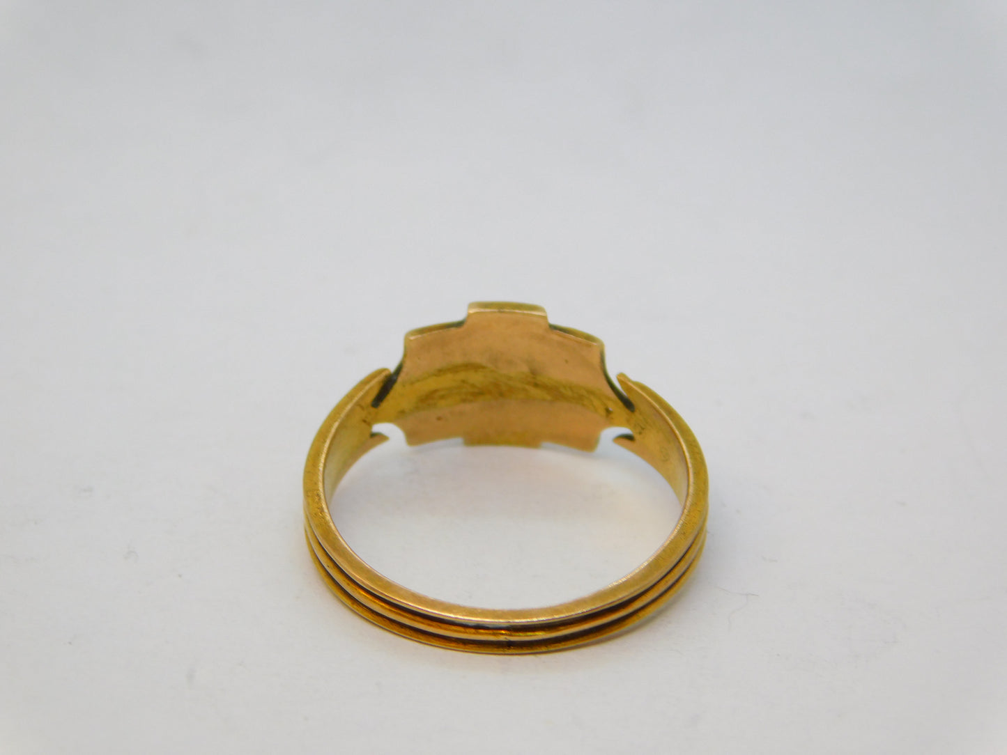 George IV 15ct Yellow Gold, Seed Pearl & Turquoise Dress Ring Antique c1830