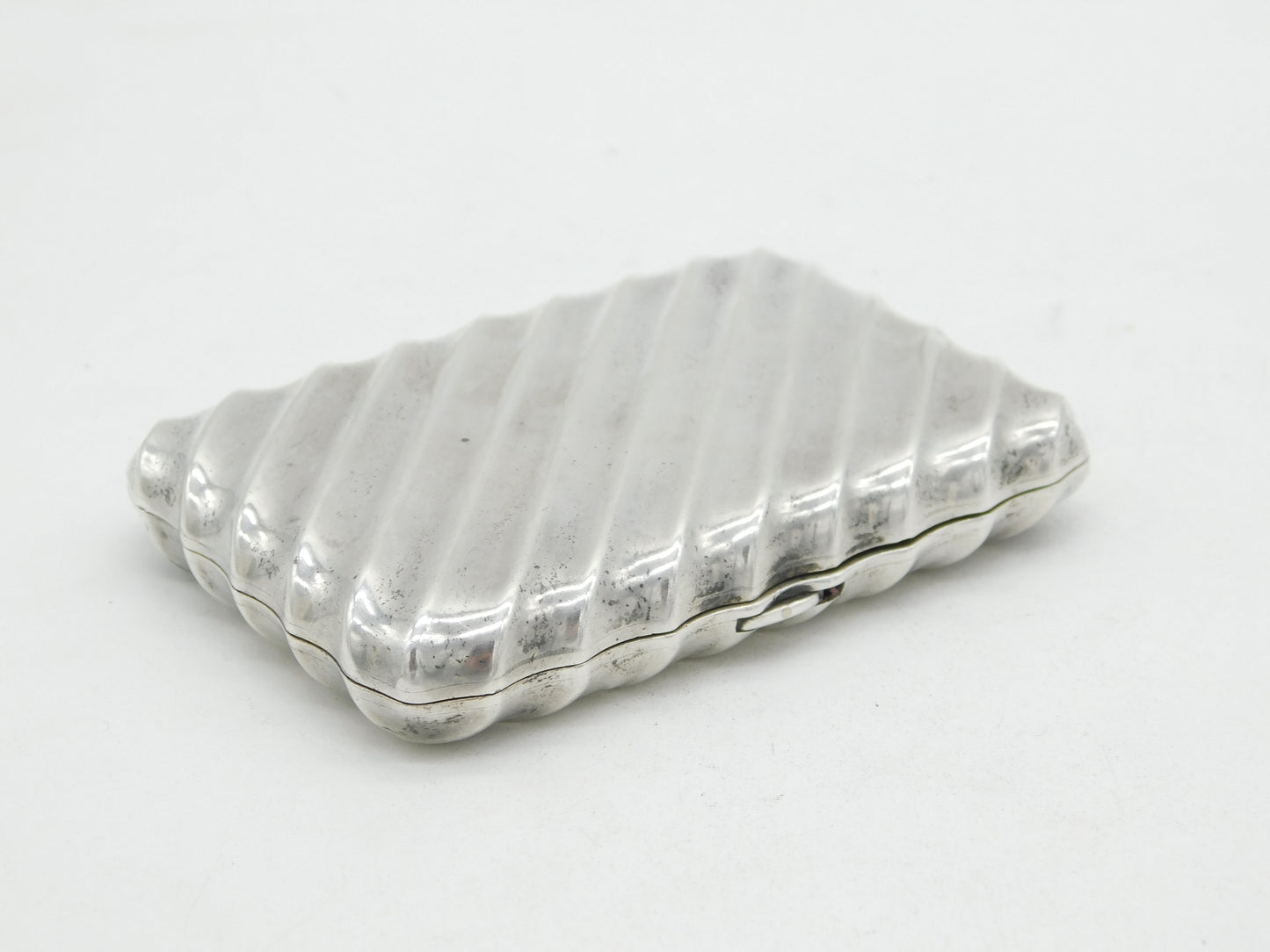Victorian Sterling Silver Decorative Cigarette Case Antique 1887 Birmingham