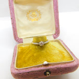 Victorian 18ct Yellow Gold & 0.2ct Diamond Solitaire Ring Antique c1900