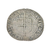 Early-Hammered Elizabeth I Silver Sixpence Coin Antique 1592 Fair Condition