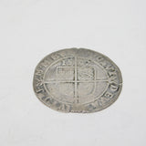 Early-Hammered Elizabeth I Silver Sixpence Coin Antique 1592 Fair Condition