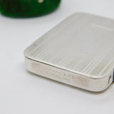 Tiffany & Co. Sterling Silver Engine Turned Patch Box Antique c1930 Art Deco
