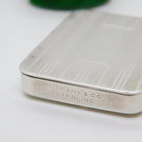 Tiffany & Co. Sterling Silver Engine Turned Patch Box Antique c1930 Art Deco