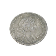 King Charles II Early Maundy One Pence Coin Antique 1675 Fine Condition