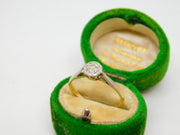 Victorian 18ct Gold & 0.5ct Diamond Solitaire Ring Antique c1890