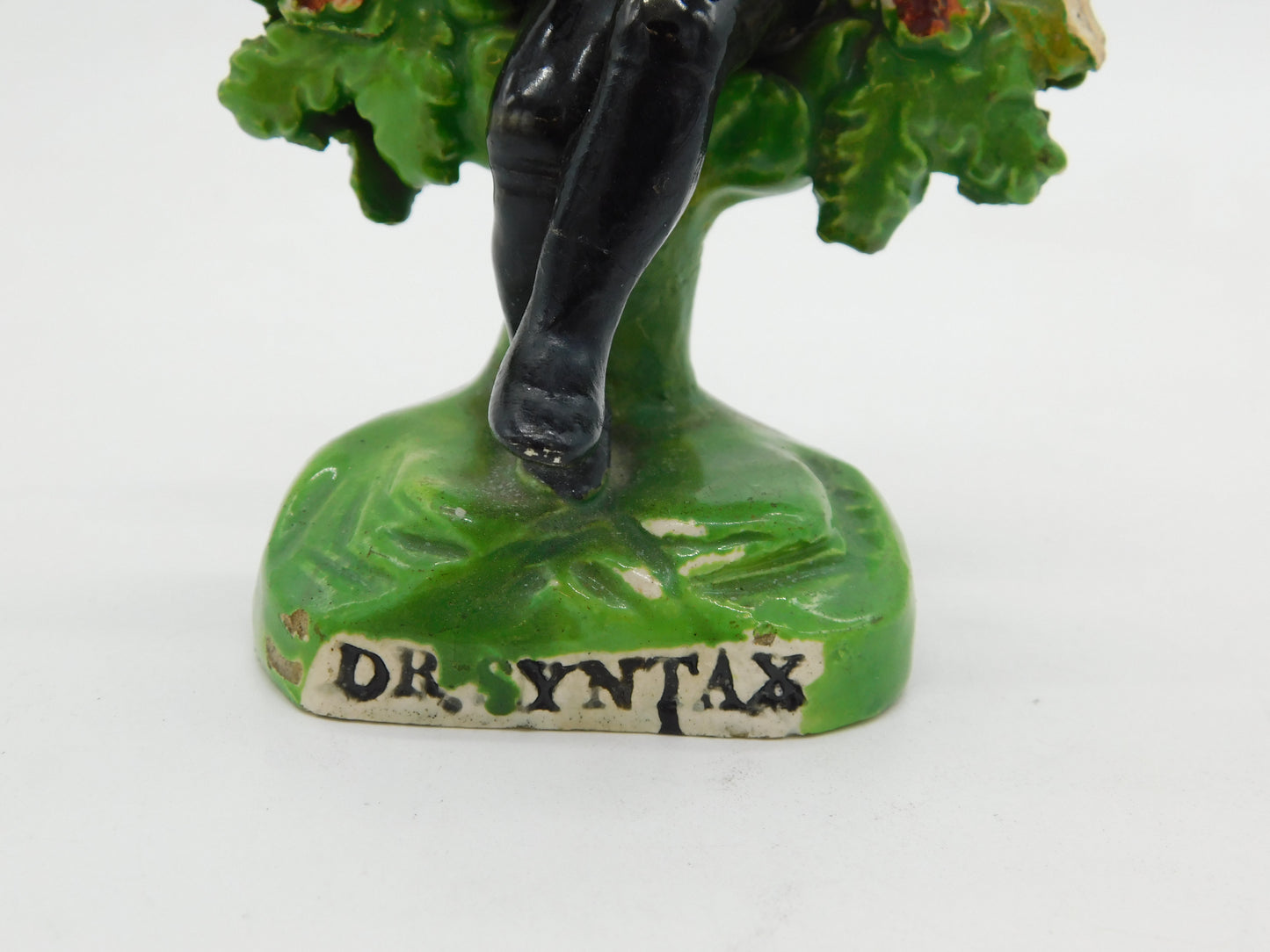 18th Century Scarce Staffordshire 'Dr. Syntax' Bocage Figurine AF Antique c1780