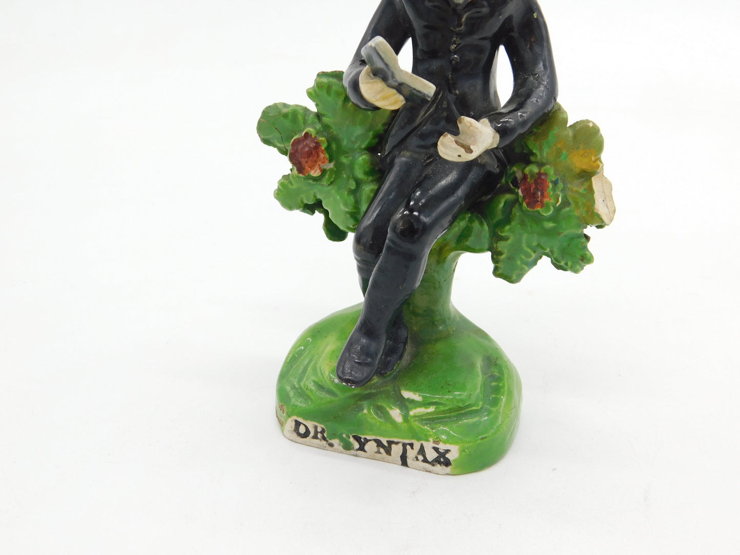 18th Century Scarce Staffordshire 'Dr. Syntax' Bocage Figurine AF Antique c1780
