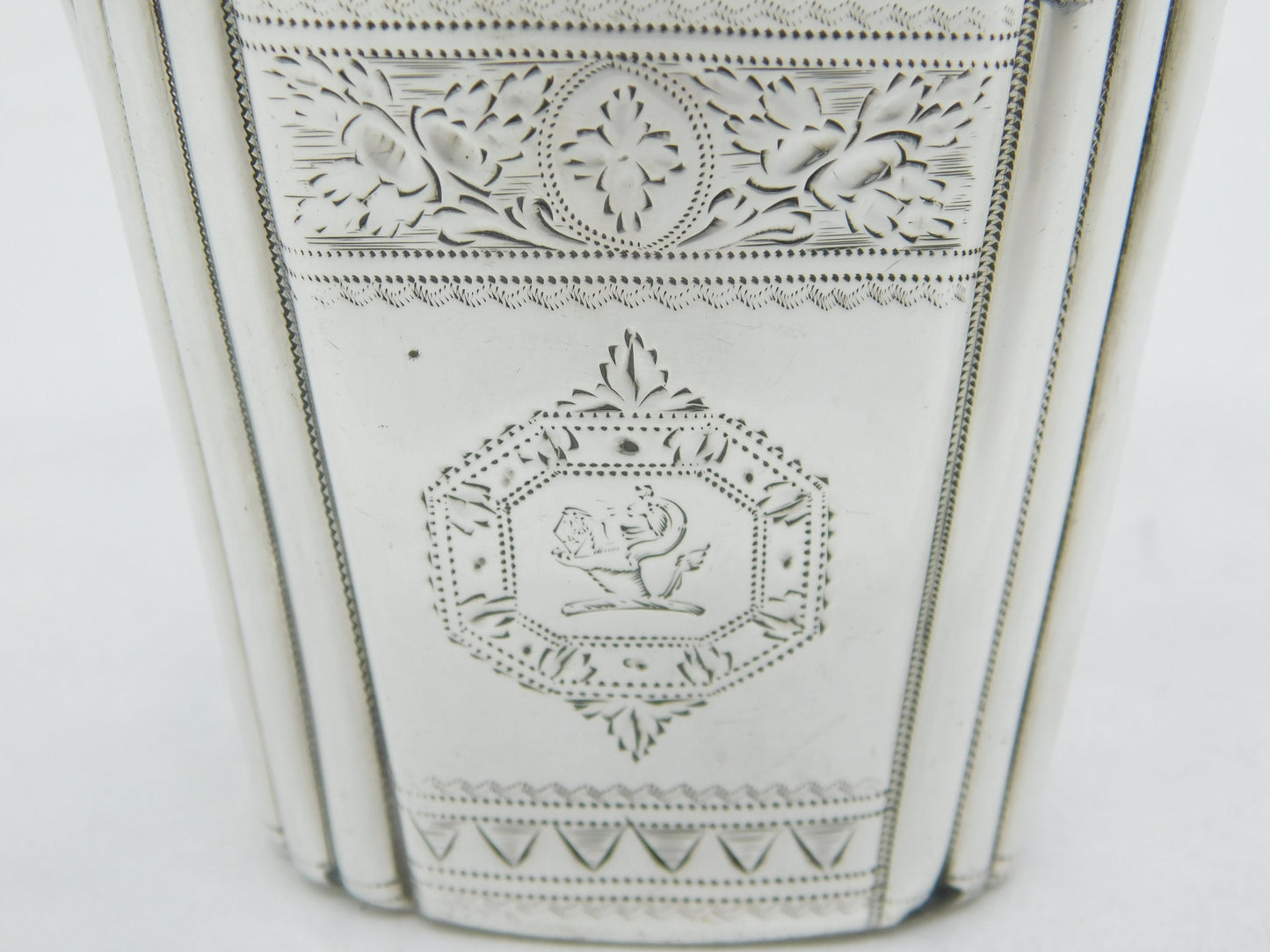 Early Irish George II Sterling Silver Crested Cream Jug Antique 1736 Dublin