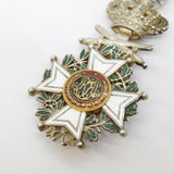 19th Century Belgium Order of Leopold Silver & Enamel Service Medal Antique