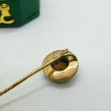Scottish Victorian 9ct Gold, Bloodstone, Agate & Citrine Stick Pin Antique c1880