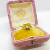 18ct Yellow Gold & 0.2ct Diamond Set Crossover Band Ring Antique c1920 Art Deco