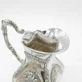 Spanish Sterling Silver Ornate Wine or Water Jug Antique c1935 Art Deco