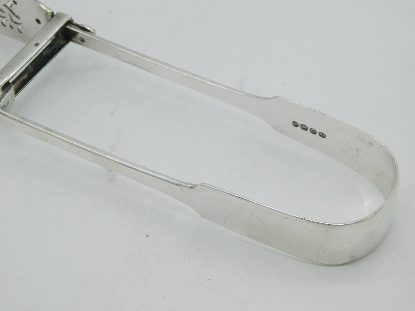 George IV Sterling Silver Large Asparagus Tongs Antique 1829 London W. Chawner