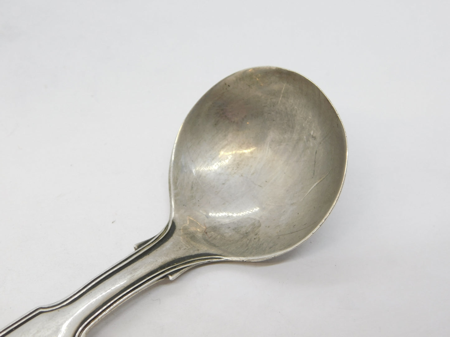 William IV Sterling Silver Queens Pattern Caddy Spoon Antique 1834 Birmingham