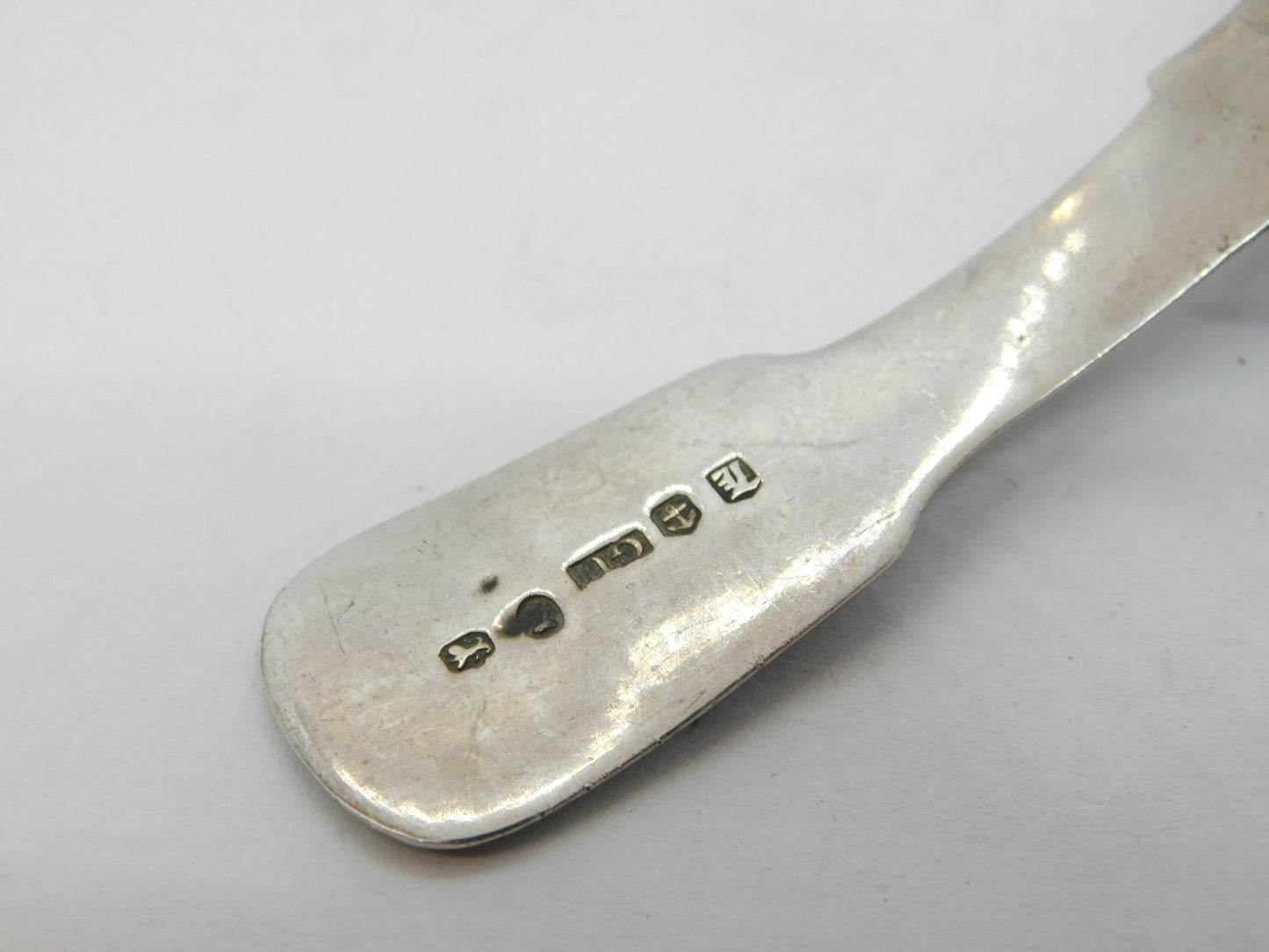William IV Sterling Silver Queens Pattern Caddy Spoon Antique 1834 Birmingham