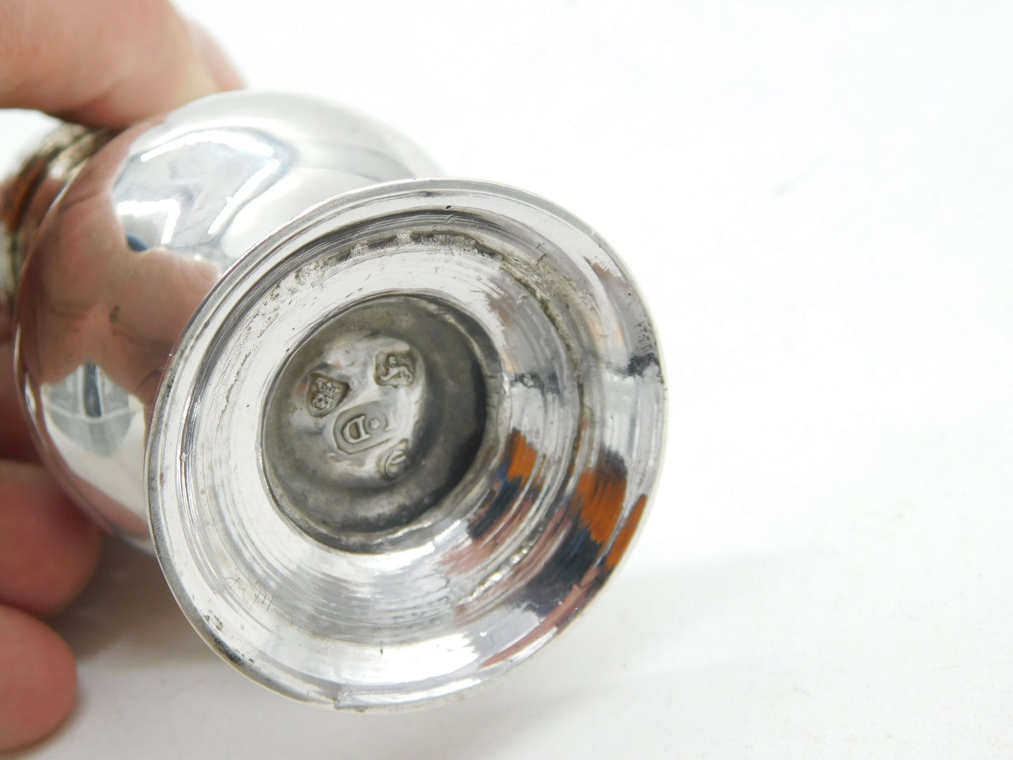 George II Sterling Silver Muffineer Caster Antique 1758 London John Delmester