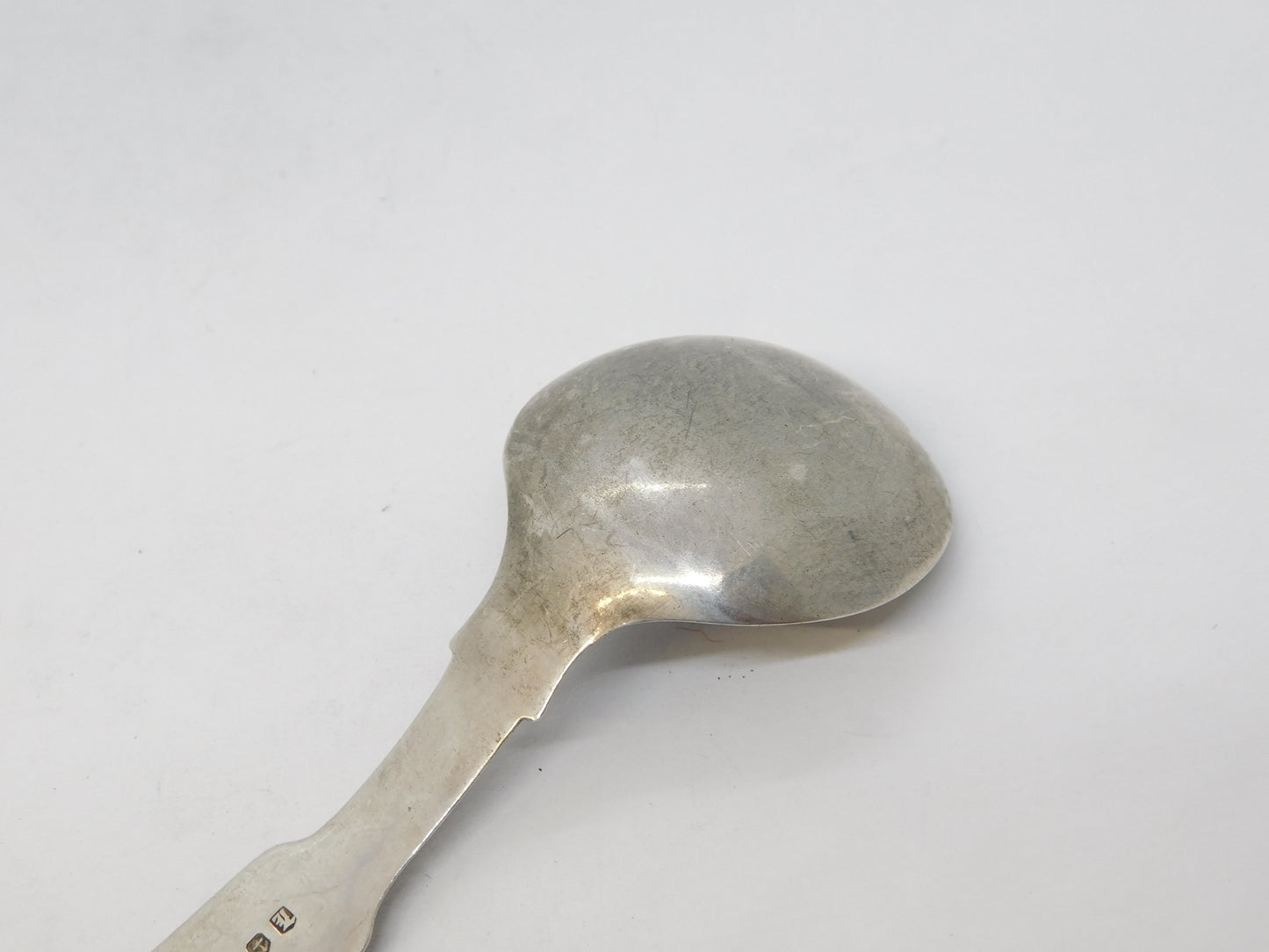 William IV Sterling Silver Queens Pattern Caddy Spoon Antique 1834 Birmingham