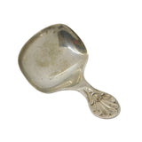 Sterling Silver Lily Pattern Tea Caddy Spoon Antique 1935 Sheffield Art Deco