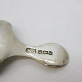 Sterling Silver Lily Pattern Tea Caddy Spoon Antique 1935 Sheffield Art Deco