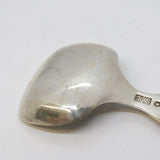 Sterling Silver Lily Pattern Tea Caddy Spoon Antique 1935 Sheffield Art Deco