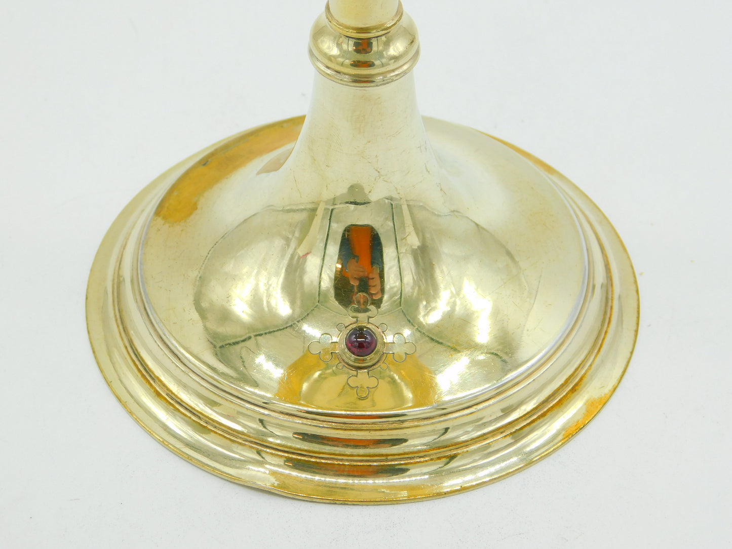 Edwardian Sterling Silver Gilded Communion Chalice & Paten Antique 1903 Birmingham