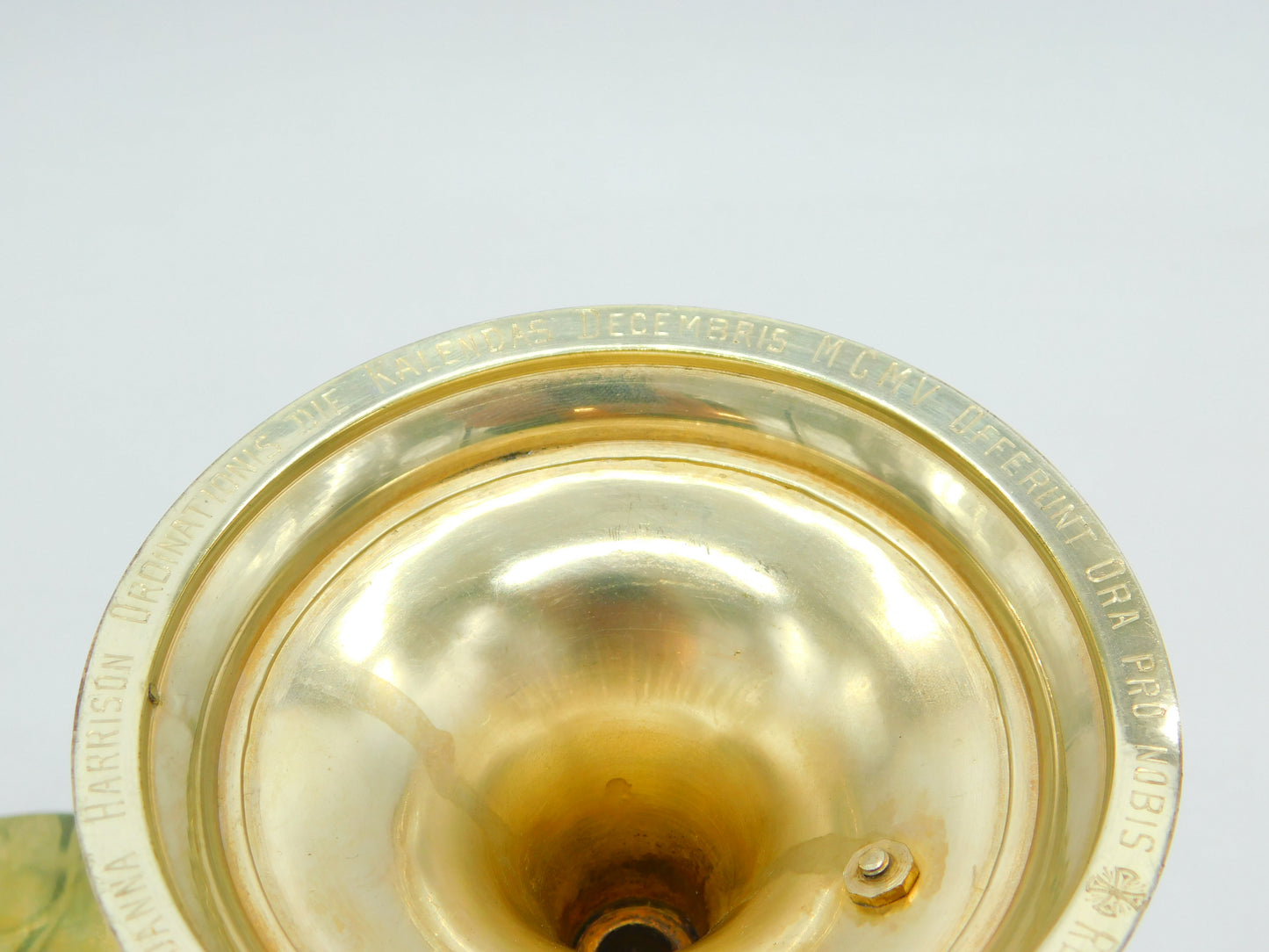 Edwardian Sterling Silver Gilded Communion Chalice & Paten Antique 1903 Birmingham