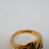 Edwardian 9ct Rose Gold Crossover Snake Serpent Ring Antique 1910 Chester