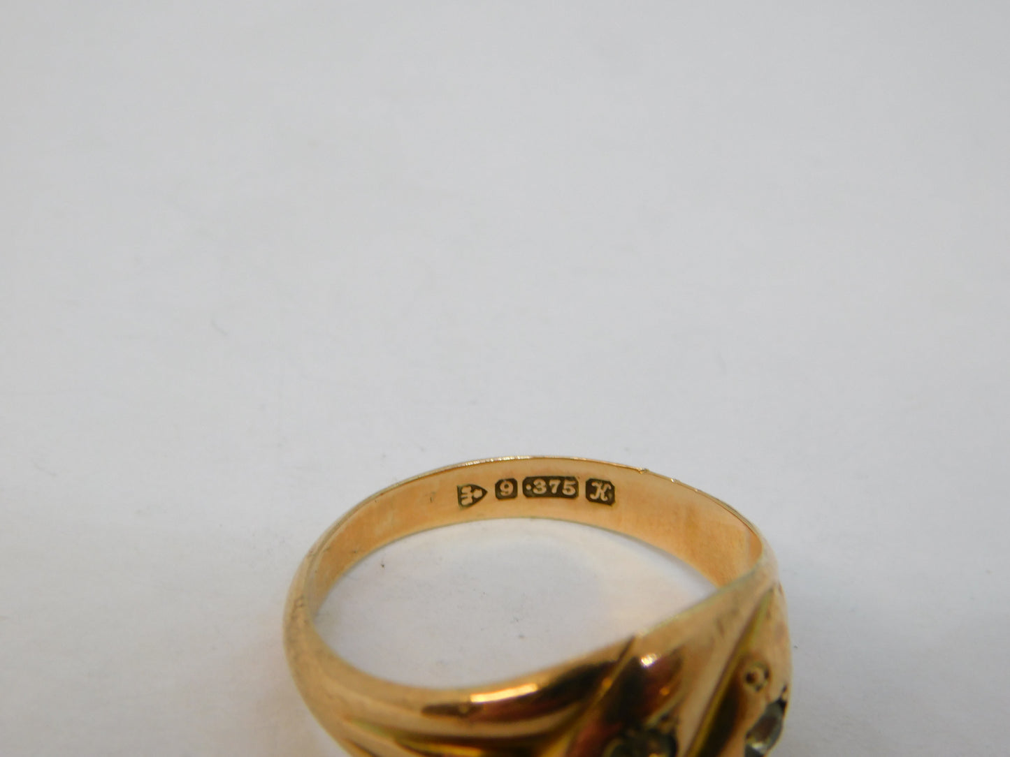 Edwardian 9ct Rose Gold Crossover Snake Serpent Ring Antique 1910 Chester