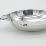 Sterling Silver Floral Handle Quaich Cup Antique 1944 London Wakely & Wheeler