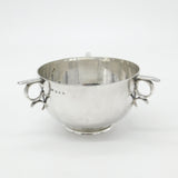 Scottish Sterling Silver Tyg Quaich Cup 1915 Edinburgh Antique Art Deco