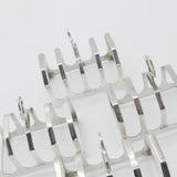 Set of Four Sterling Silver Four Part Toast Racks Antique 1935 Sheffield Viner's