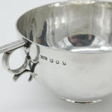 Scottish Sterling Silver Tyg Quaich Cup 1915 Edinburgh Antique Art Deco