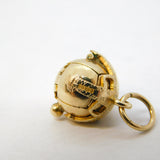 9ct Yellow Gold Articulated Masonic Ball Cross Pendant Vintage 1990 Birmingham