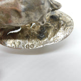 Victorian Cast Sterling Silver Dairy Cow Butter Dish Finial c1870 London Antique