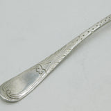 George III Sterling Silver Berry Pattern Sugar Caster Spoon Antique 1812 London
