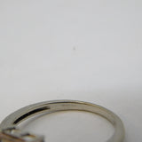 9ct White Gold Baguette Cut 'Ametrine' Stone Dress Ring Vintage 2012 Birmingham