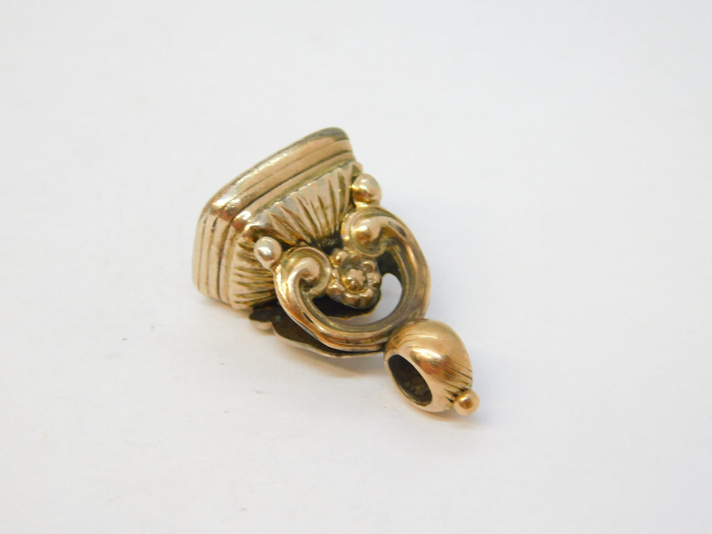 George III Gold Cased Carnelian Red Agate Fob Seal Antique c1820