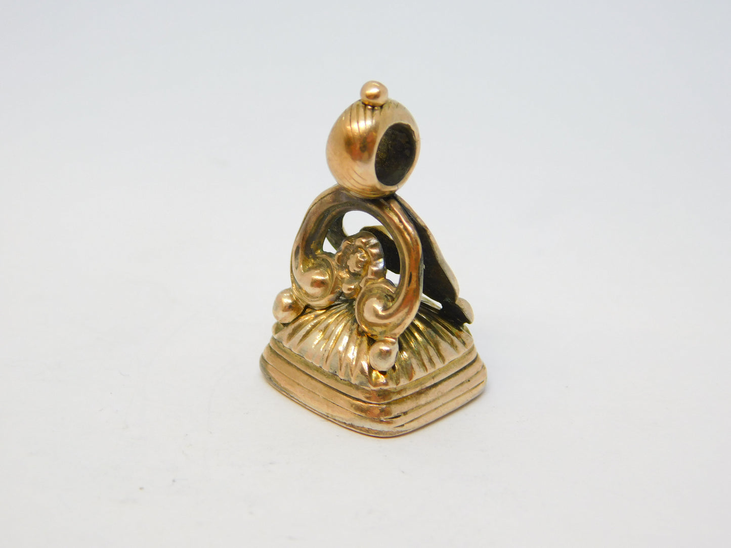 George III Gold Cased Carnelian Red Agate Fob Seal Antique c1820