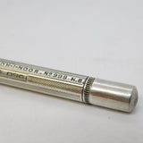Sampson Mordan & Co. Sterling Silver Propelling Pencil Antique 1912 Chester