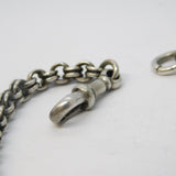 Victorian Sterling Silver Albertina Enamel Heart Link Bracelet Antique c1860