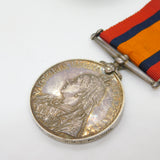 Silver Queens South Africa Medal J.E Pulleyblank HMS Philomel 1900 Antique