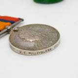 Silver Queens South Africa Medal J.E Pulleyblank HMS Philomel 1900 Antique