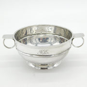 Sterling Silver O-Link Porringer Cup Antique 1919 Birmingham Art Deco