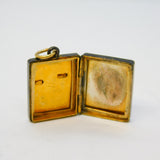 Victorian 9ct Gold Back & Front Lucky Greyhound Locket Pendant Antique c1860